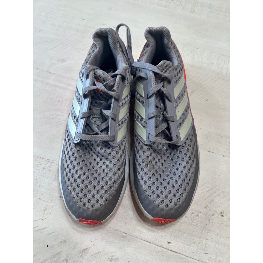 Adidas Duramo 9 Kids Running Shoes Grey Solar Red FV4101 Size 6 Big Kid